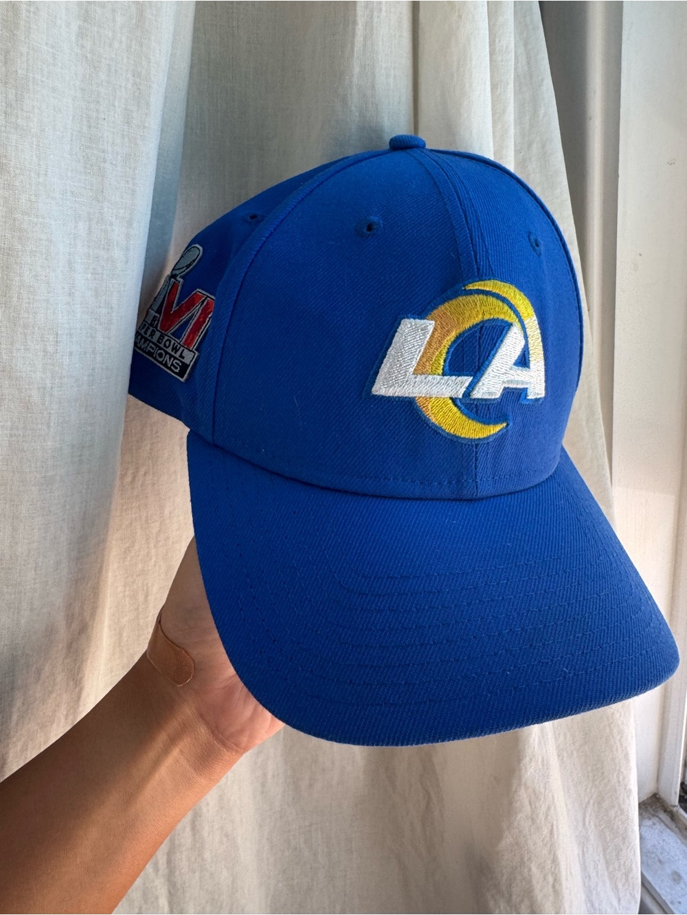 LA Rams Super Bowl LVI Champions Blue Baseball Cap - One Size - NEW ERA - NWOT